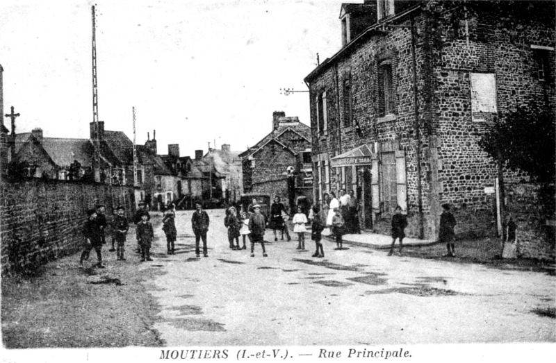 Ville de Moutiers (Bretagne).