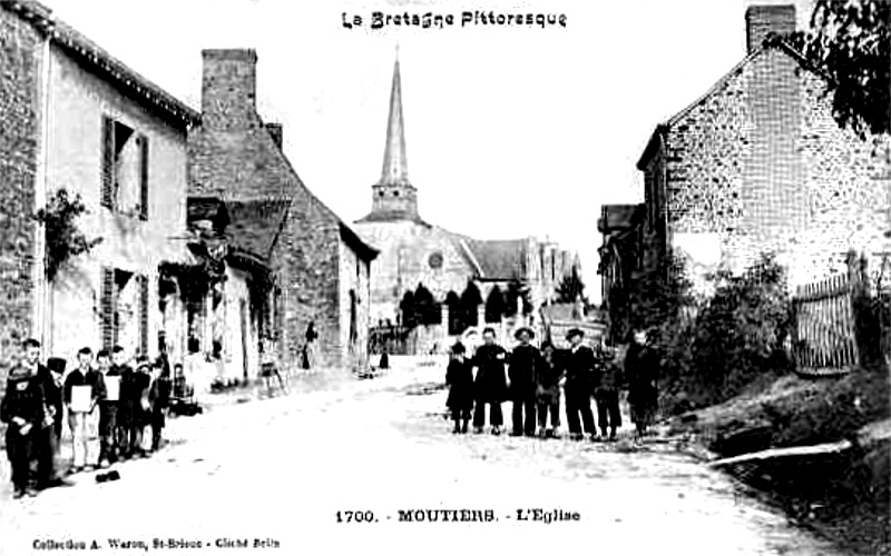 Ville de Moutiers (Bretagne).