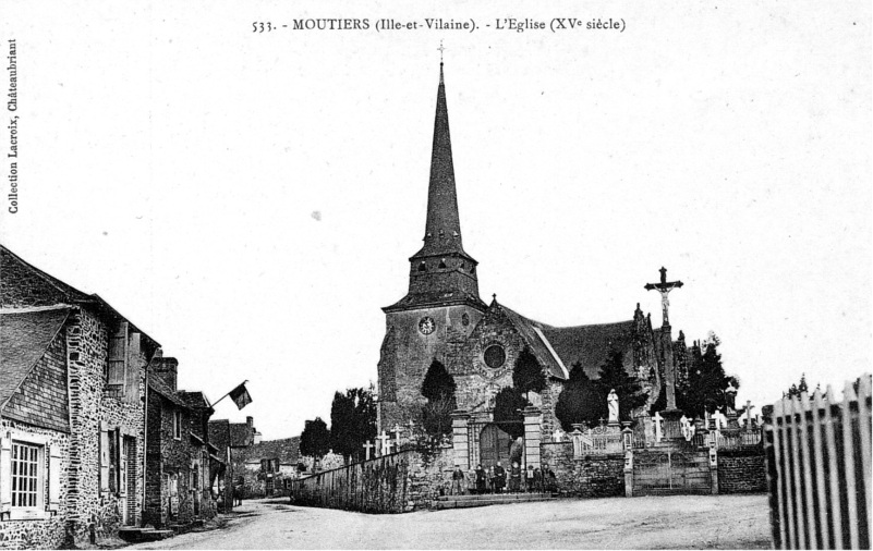 Ville de Moutiers (Bretagne).