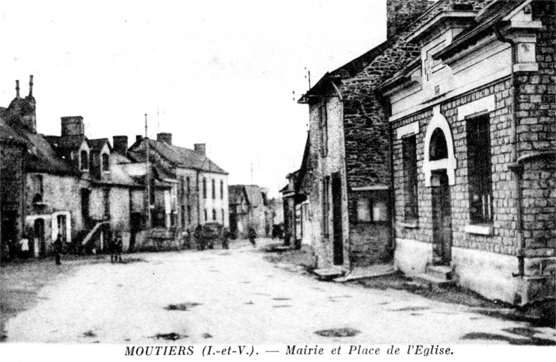 Ville de Moutiers (Bretagne).