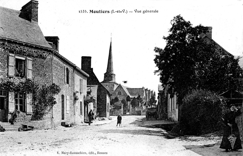 Ville de Moutiers (Bretagne).