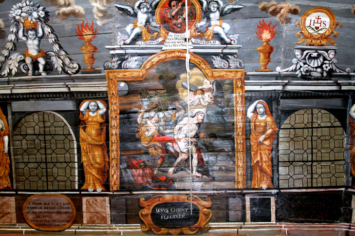 Mr-de-Bretagne : fresque de la chapelle Sainte-Suzanne