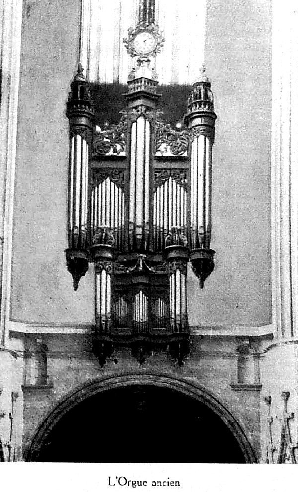 L'ancien orgue de la cathdrale de Nantes.