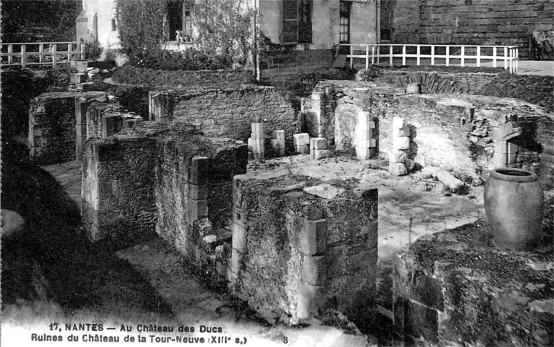 Nantes : la tour Neuve du chteau des ducs de Bretagne.