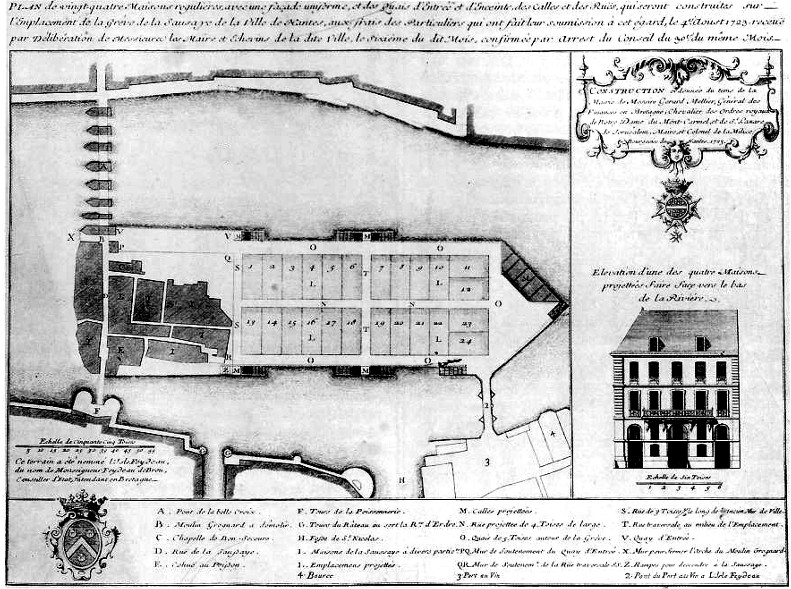 Ville de Nantes : l'le Feydeau.