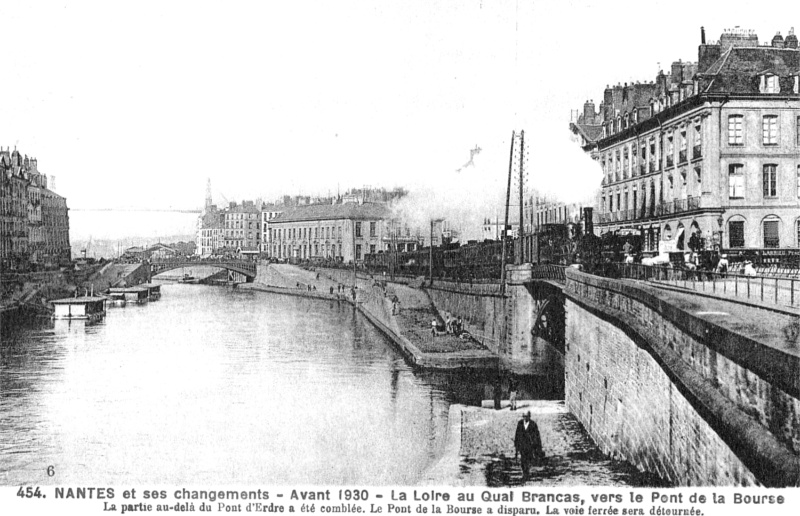 Ville de Nantes : quais Brancas et Flesselles.