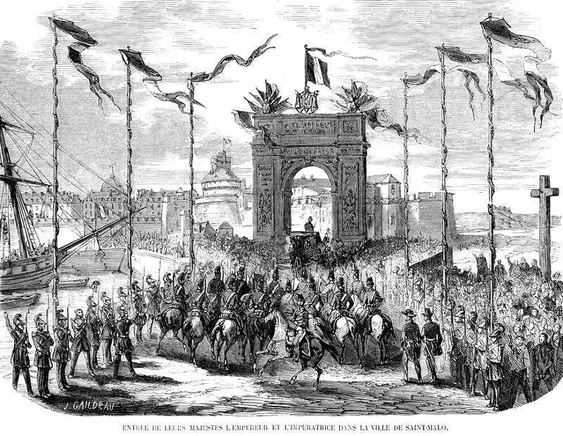 Voyage de Napolon III et de son pouse Eugnie en Normandie et en Bretagne.