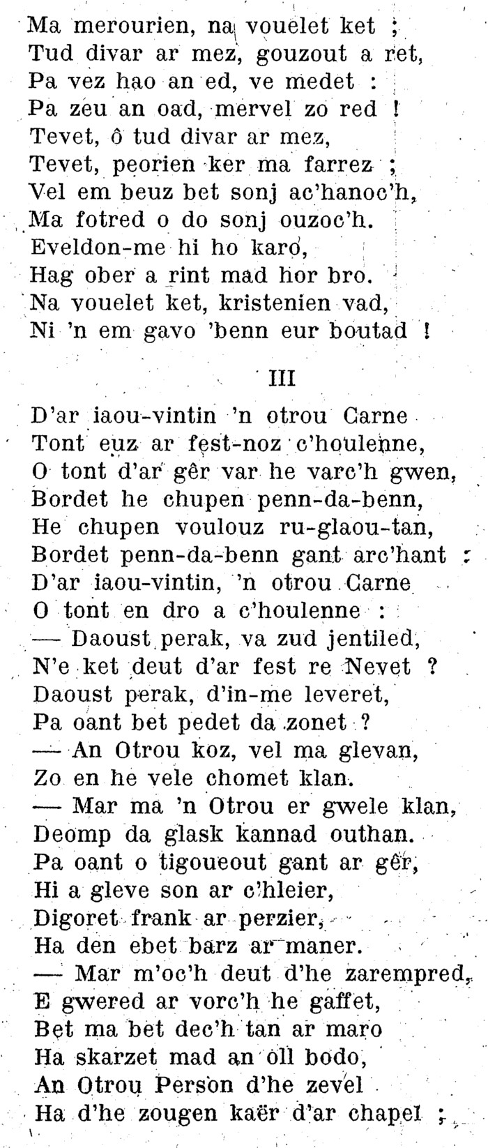 Elégie de Monsieur de Névet (Partie 3).