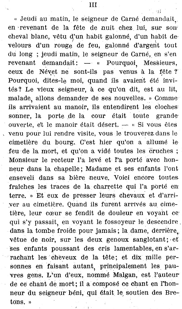 Elégie de Monsieur de Névet (Partie 6).