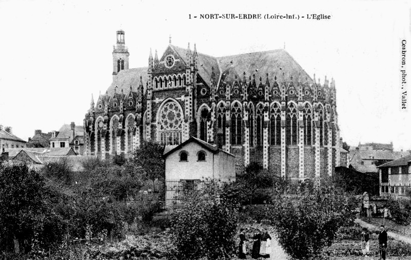 Eglise de Nort-sur-Erdre (anciennement en Bretagne).