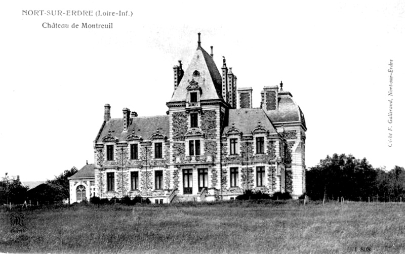 Château de Montreuil à Nort-sur-Erdre (anciennement en Bretagne).