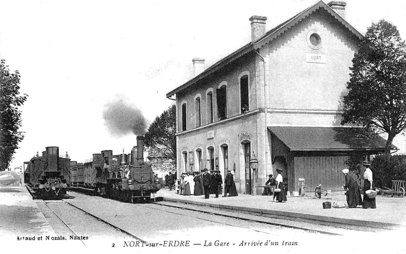 Gare de Nort-sur-Erdre (anciennement en Bretagne).