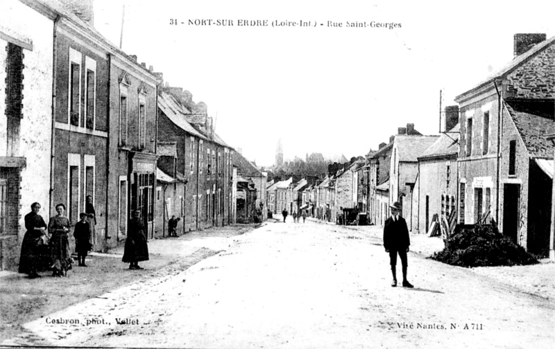 Ville de Nort-sur-Erdre (anciennement en Bretagne).