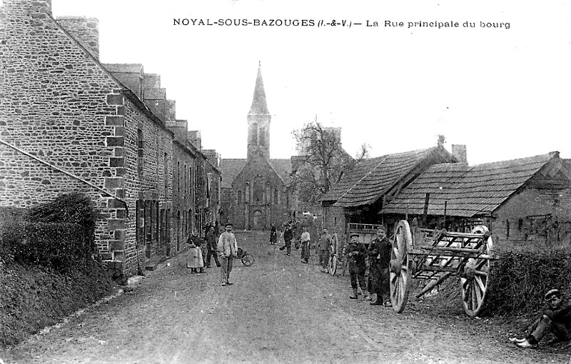 Ville de Noyal-sous-Bazouges (Bretagne).