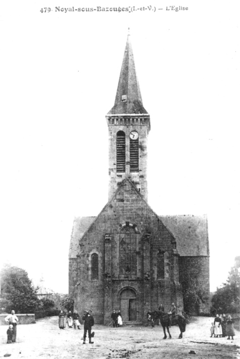 Eglise de Noyal-sous-Bazouges (Bretagne).