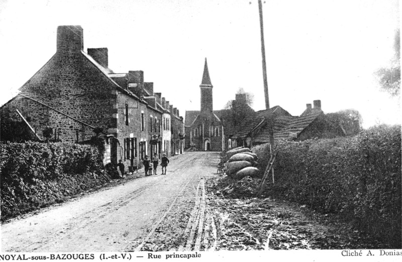 Ville de Noyal-sous-Bazouges (Bretagne).