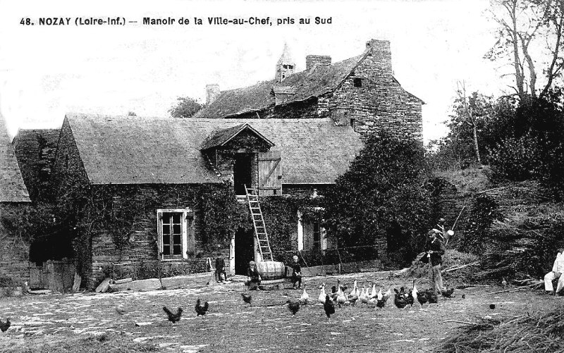 Chteau de la Ville-au-Chef  Nozay (anciennement en Bretagne).