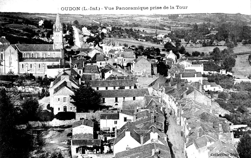 Ville d'Oudon (anciennement en Bretagne).