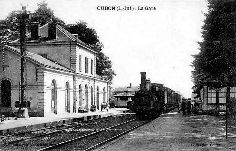 Gare d'Oudon (anciennement en Bretagne).