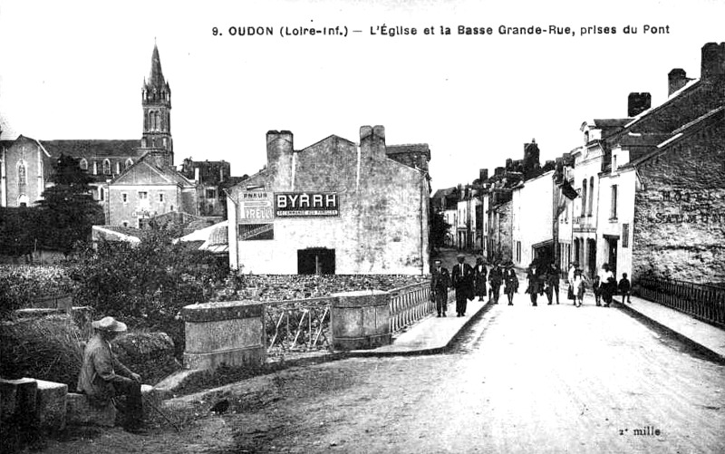 Ville d'Oudon (anciennement en Bretagne).