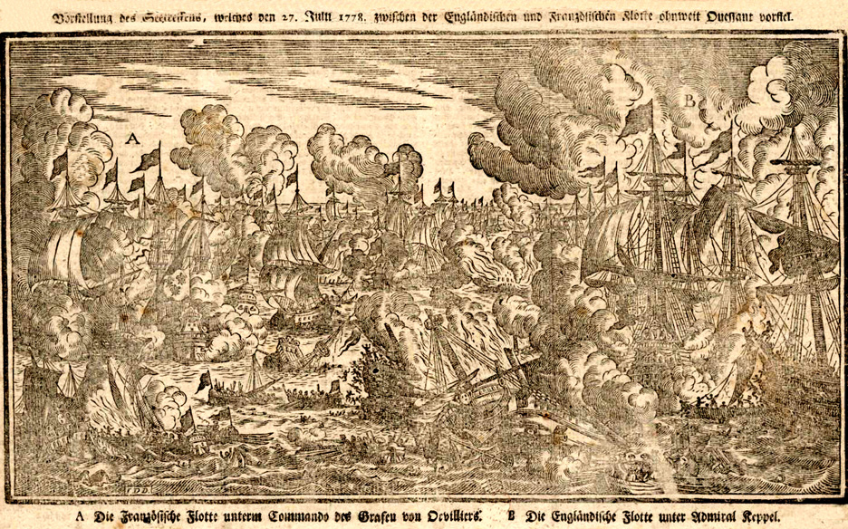 Combat naval prs de l'le d'Ouessant (27 juillet 1778)