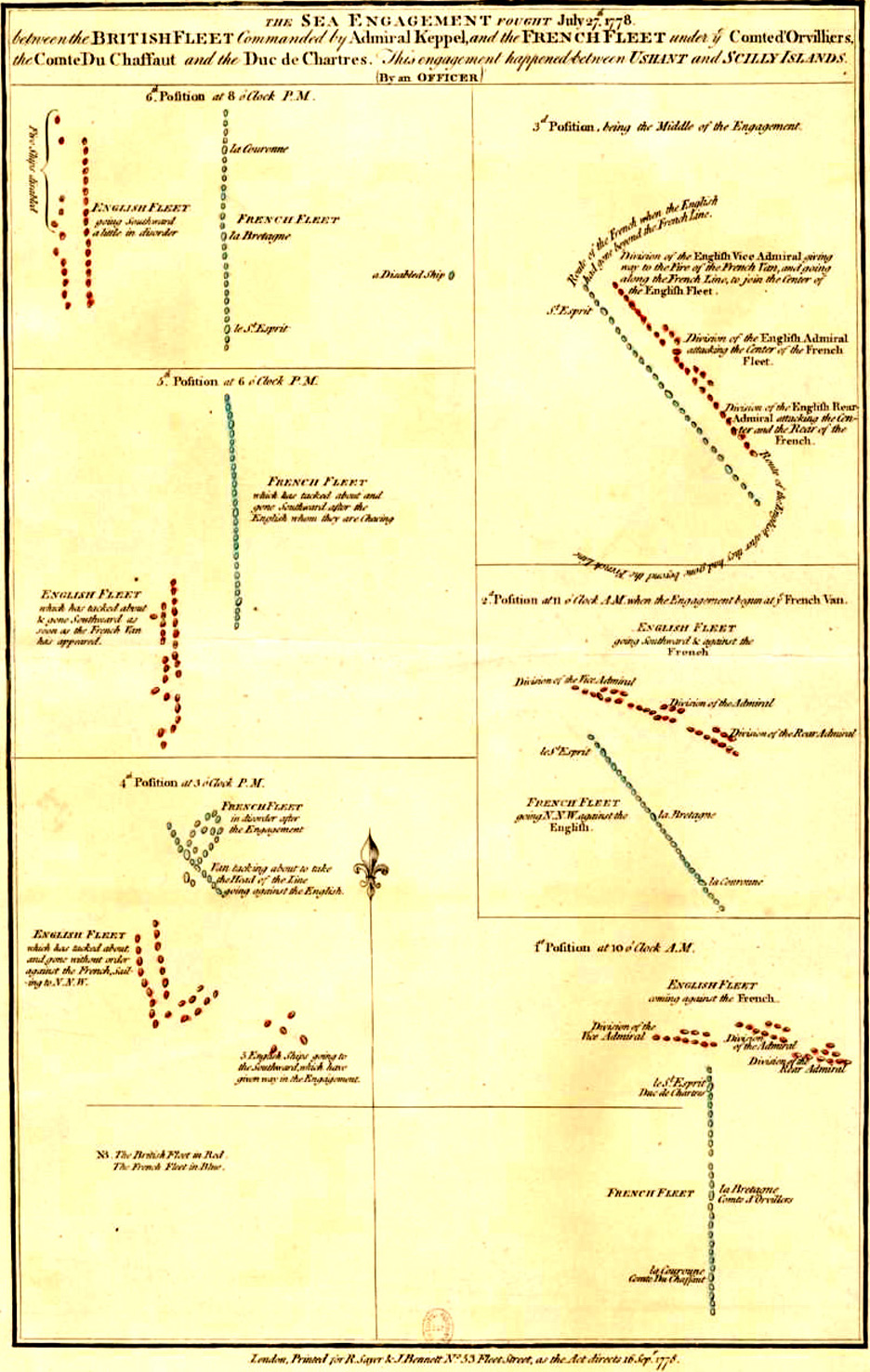 Combat naval prs de l'le d'Ouessant (27 juillet 1778)