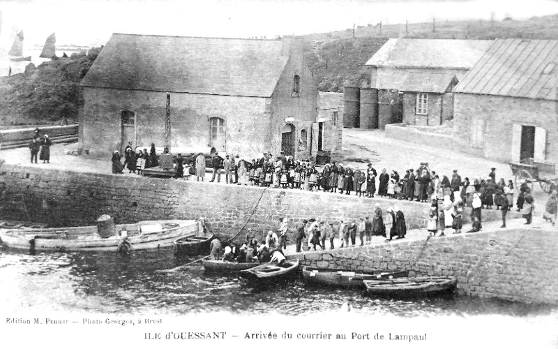 Ile d'Ouessant : port de Lampaul (Bretagne).