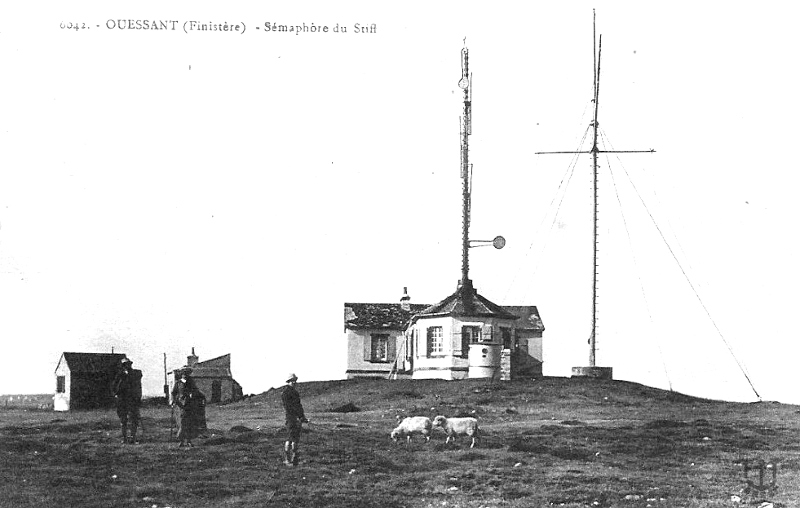 Ile d'Ouessant (Bretagne) : smaphore.