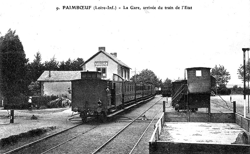 Gare de Paimboeuf ou Paimbuf (anciennement en Bretagne).