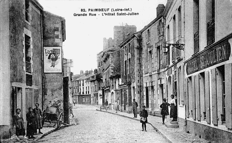 Ville de Paimboeuf ou Paimbuf (anciennement en Bretagne).