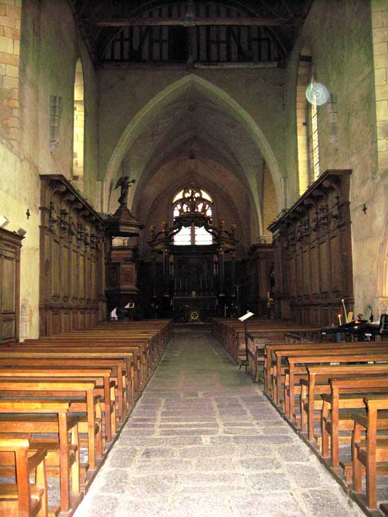 Bretagne : abbaye de Paimpont