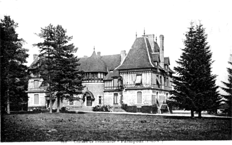 Manoir et chteau de la fort de Paimpont (Bretagne).