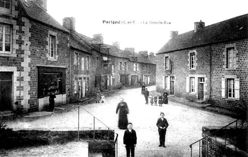 Ville de Parign (Bretagne).