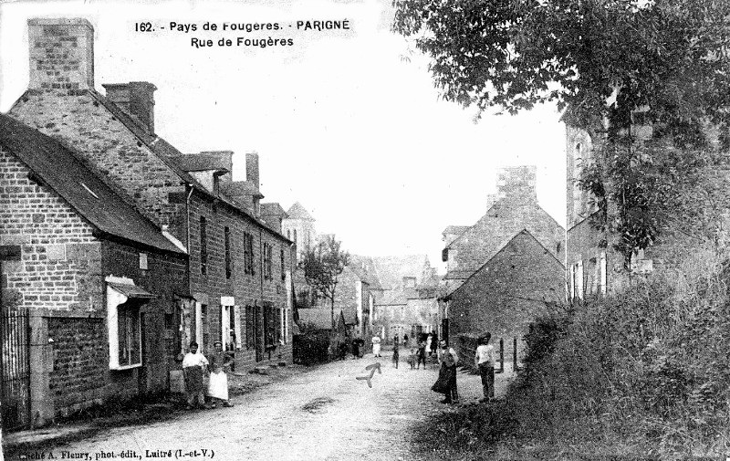 Ville de Parign (Bretagne).