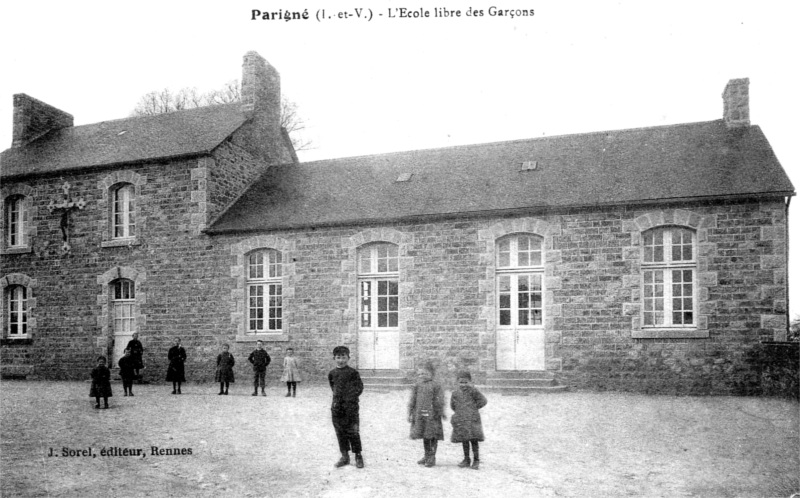 Ville de Parign (Bretagne).