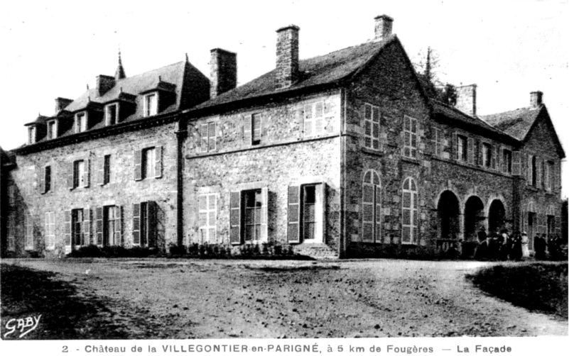 Chteau de la Villegontier  Parign (Bretagne).