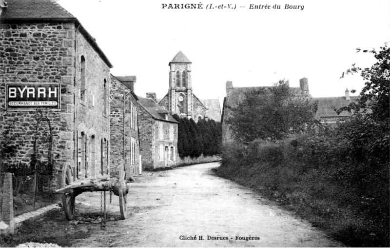 Ville de Parign (Bretagne).