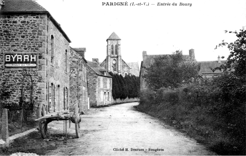 Ville de Parign (Bretagne).