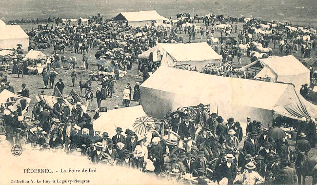 Ville de Pdernec (Bretagne) : la foire du Br.