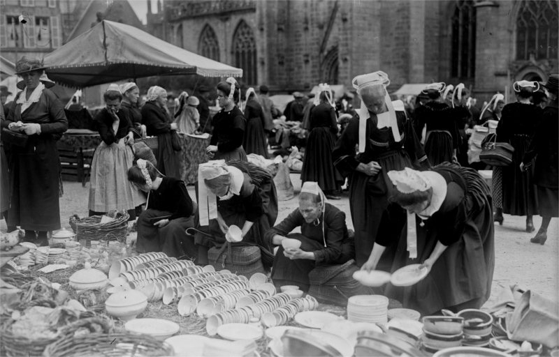 Ville de Penmarc'h (Bretagne) : photo de l'agence Rol (anne 1923).