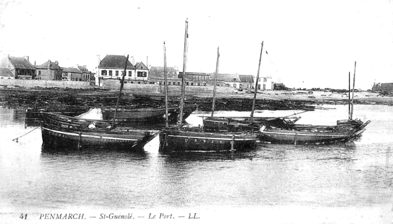 Ville de Penmarch (Bretagne) : port de Saint-Gunol-Penmarc'h.