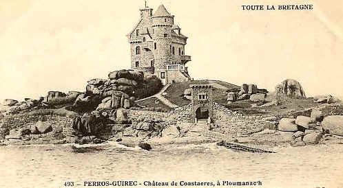 Perros-Guirec : chteau de Coastaeres  Ploumanach