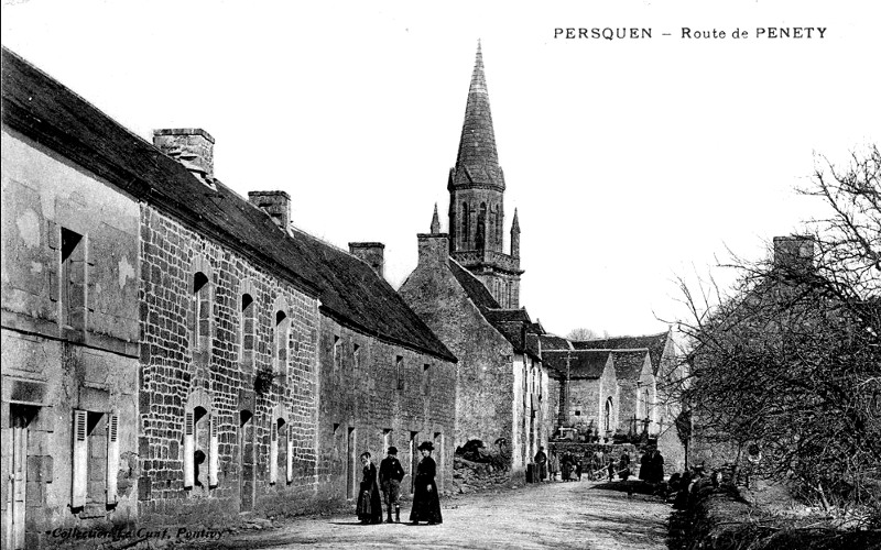 Ville de Persquen (Bretagne).