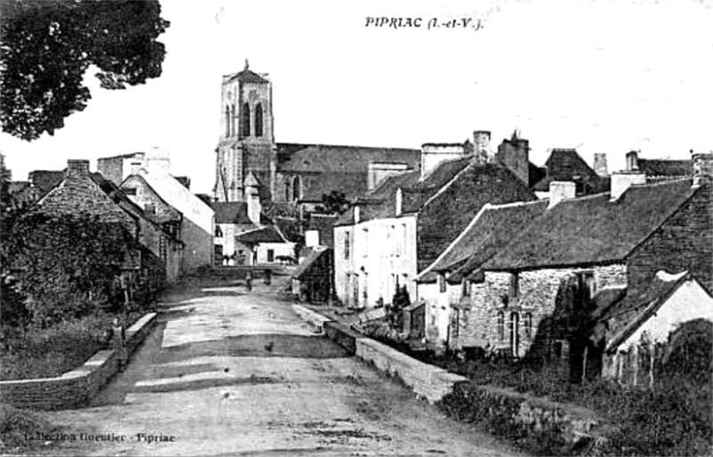 Ville de Pipriac (Bretagne).