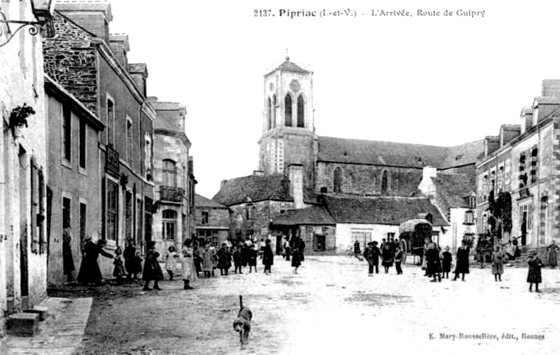 Ville de Pipriac (Bretagne).