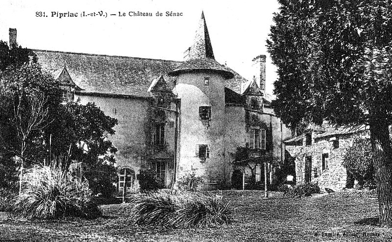 Chteau ou manoir de Snac  Pipriac (Bretagne).