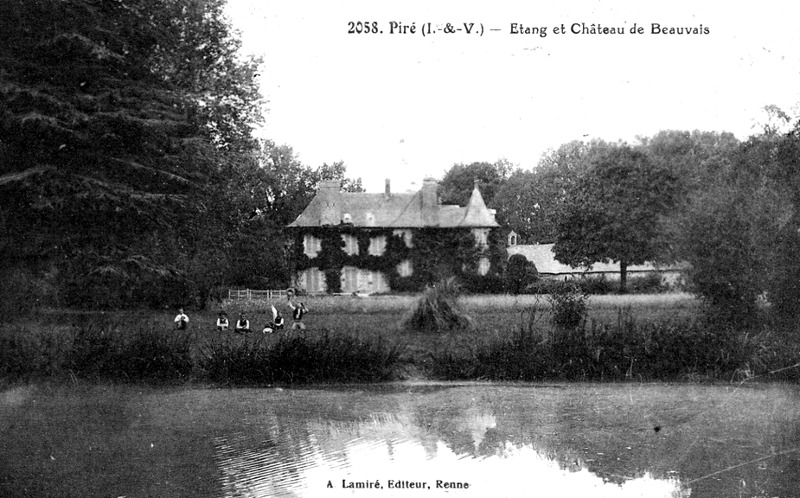 Chteau de Beauvais  Pir-sur-Seiche (Bretagne).