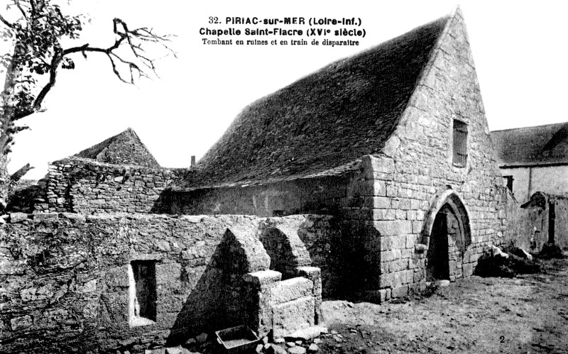 Chapelle Saint-Fiacre  Piriac-sur-Mer (anciennement en Bretagne).