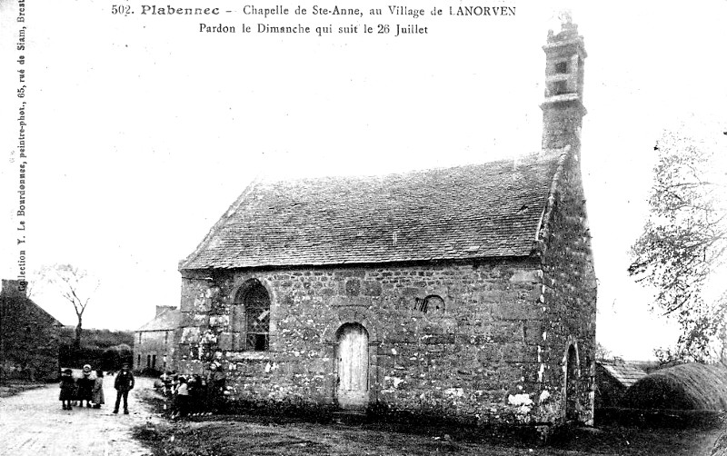 Chapelle de Lanorven en Plabennec (Bretagne).