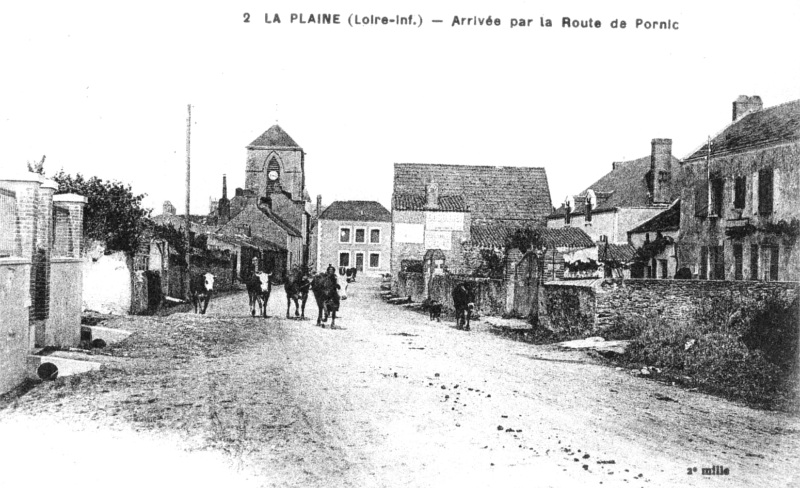Ville de La Plaine-sur-Mer (anciennement en Bretagne).